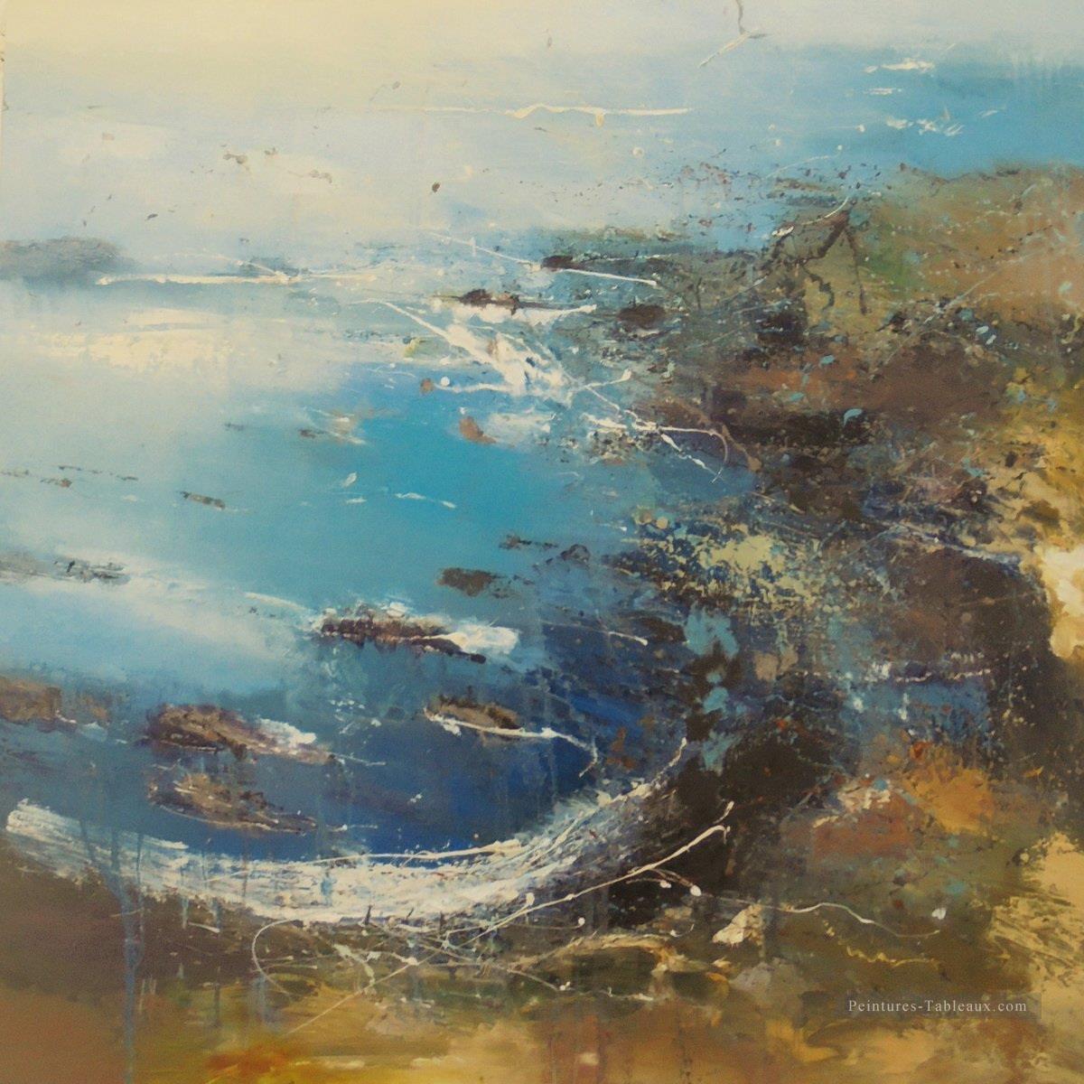 paysage marin abstrait 091 Peintures à l'huile